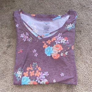 Floral print with cross chest